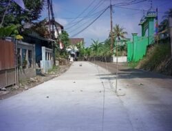Dinas PU Kebut Peningkatan Infrastruktur Jalan, Jalur Benda–Duren Gede Desa Kutajaya Cicurug Rampung Dibeton