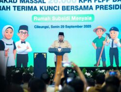 Presiden Prabowo Subianto Resmikan Akad Massal 26 Ribu KPR FLPP