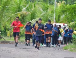 Kompak dan Sehat! Intip Keseruan 100 ASN Sukabumi Lari Santai 5 Kilometer di Palabuhanratu