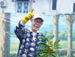 Simbol Kolaborasi, Wali Kota Sukabumi Tanam Pohon Khas Daerah di Taman Cadika Medan