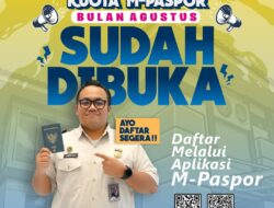 Imigrasi Sukabumi Buka Kuota M-Paspor Bulan Agustus, Warga Diimbau Segera Daftar