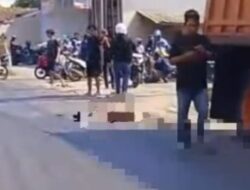 Diduga Hilang Kendali, Pengendara Motor Tewas Tabrak Truk Fuso di Cicantayan
