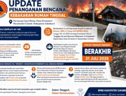 Penanganan Darurat Kebakaran Ciptamulya Tuntas, BPBD Sukabumi Kawal Tahap Pemulihan