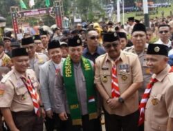 Kapolri Hadiri Apel Kebangsaan Pramuka PUI di Sukabumi Didampingi Bupati Asep Japar