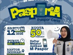 Kabar Gembira Bagi Warga yang Sibuk, Imigrasi Sukabumi Kembali Gelar Layanan ‘PASPORIA’ Akhir Pekan Ini