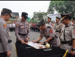 Sertijab Pejabat Polres Sukabumi Kota, Kapolres Minta Langsung Bekerja