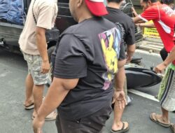 Honda Beat Tabrak Pick Up di Purabaya, Seorang Pelajar Dilarikan ke Puskesmas